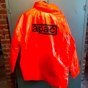 Vintage 90’s APAC hi-vis PVC rain jacket